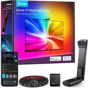 Govee TV Backlight 3 Lite with Fish-Eye Correction Function Sync to 55-65 Inch